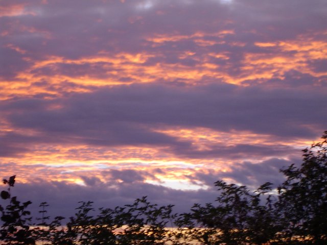 Avondrood boven Girmont Septembre 2004 : Thom