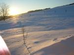 Lever de soleil sur la neige mars 2005