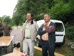 Villerain 11 juillet 2004 Laurent Romary, Pdt de la CC3R, et Jean Marie Manens, maire, ont donné le coup d'envoi, pour l'ouvertu