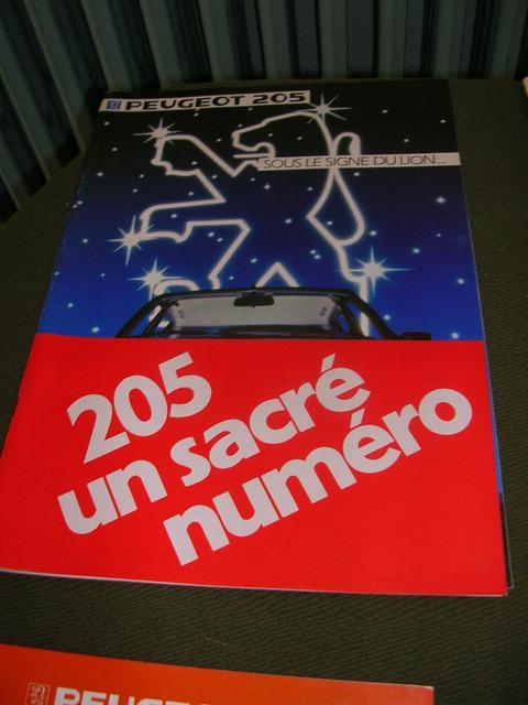 La premiere 205 en 1983