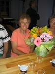 Marie Fleurot à recu le bouquet de fleurs de chez "Gury Fleurs"